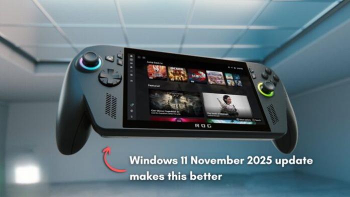 Windows 11 November 2025 update improves performance in Windows 11 Gaming Handhelds Windows 11 November 2025 update improves performance in Windows 11 Gaming Handhelds